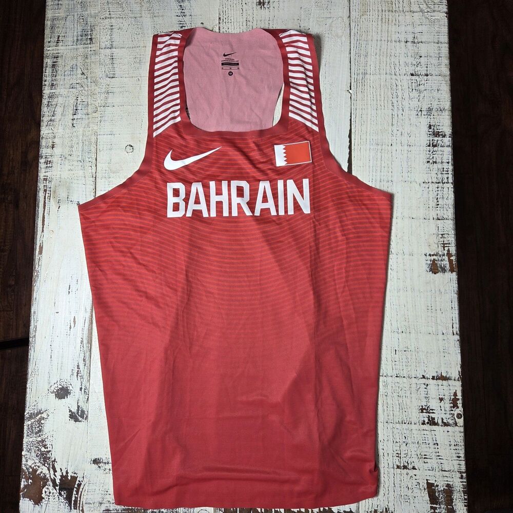 Nike Pro Elite Bahrain Track & Field Running Singlet Sz Men's M 911646-XXX MUSA